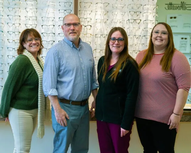 Staff members of Simon Eye Milford.